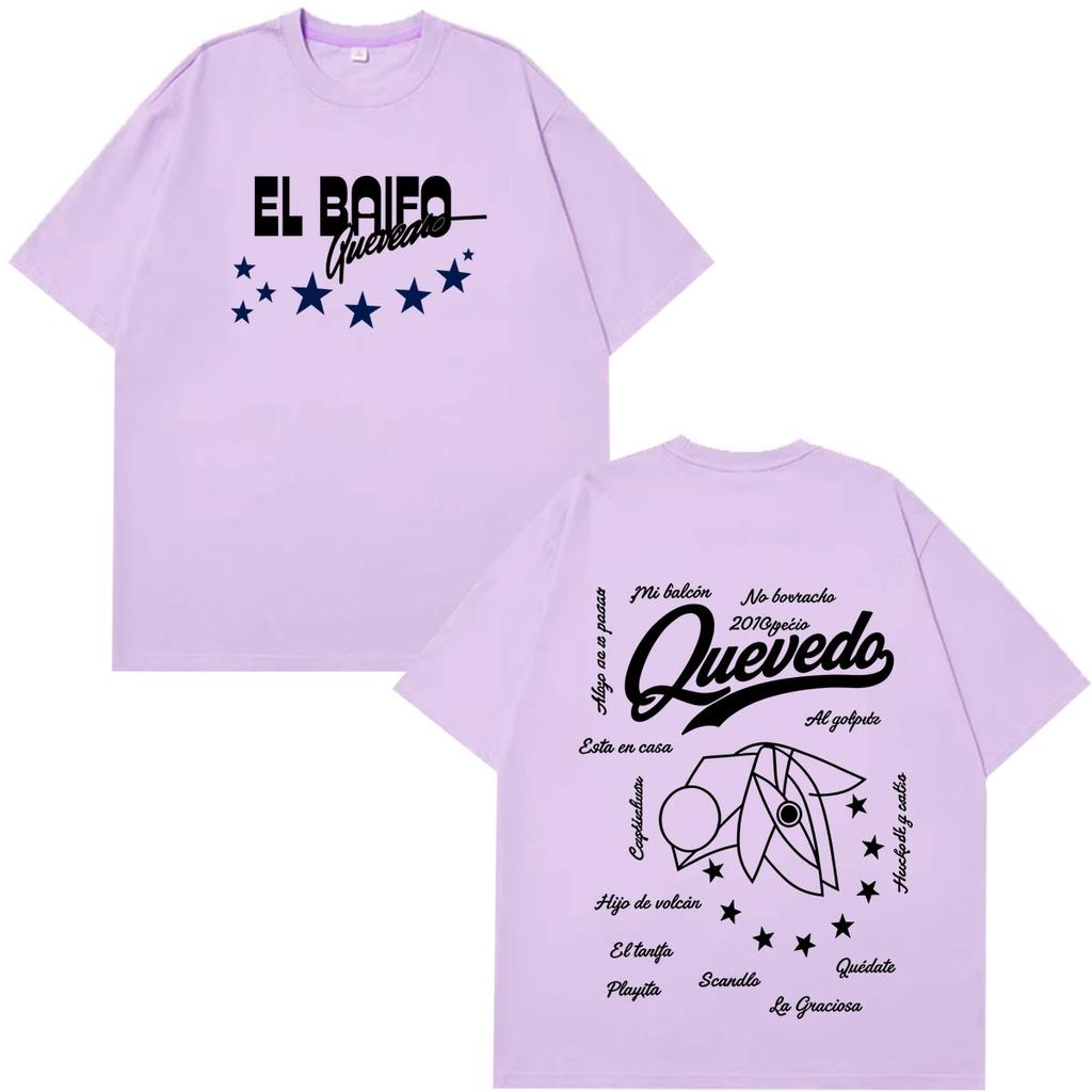 Quevedo El Baifo Album 2026 Tour Graphics Tshirt Unisex Unisex Fashion Tshirt Summer Loose Casual Cotton Vintage Tshirts Fan Gifts