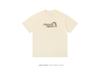 Tide Pure Cotton Unisex T-Shirt - Fun Letter Cartoon Print, Loose Fit, Unique Design