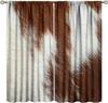 Leopard Print Curtains Rustic Safari Theme 3D wild Animal Fur Skin Brown Farm Window Treatments for Kids Living Room Bedroom