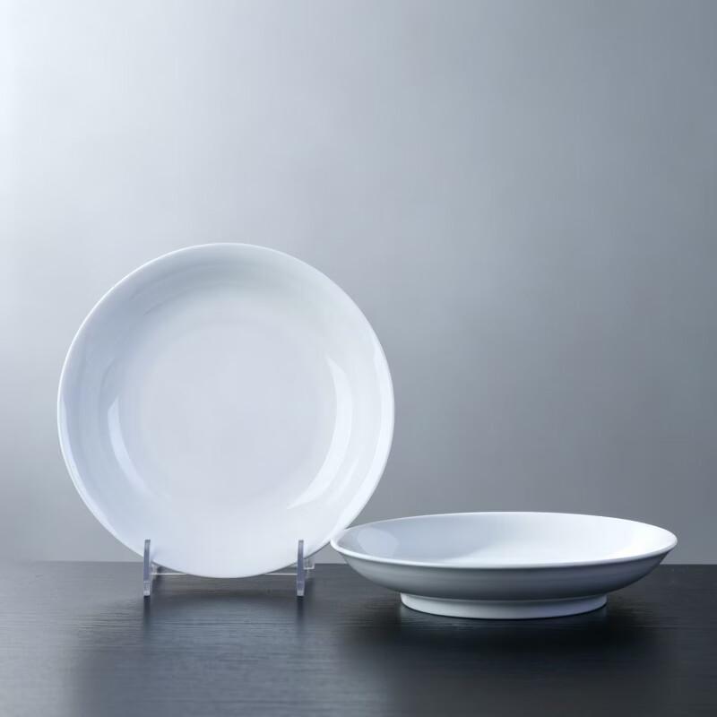 Jingdezhen Underglaze Ceramic 8-inch Soup Plates - Set of 2