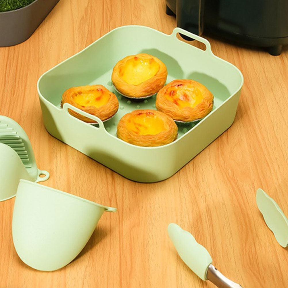 Reusable Air Fryer Silicone Liner Nonstick Heat Resistant Cooking Baking Tool Household Accessories Air Fryer Silicone Liner