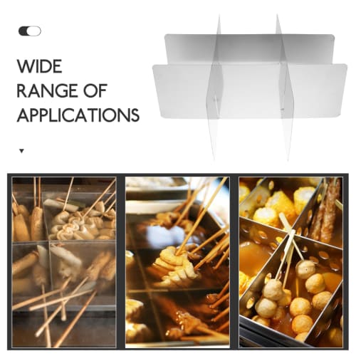 STOBOK Oden Divider, Stainless Steel Oden Pot Accessory, Kitchen Accessories, Cookware, Commercial/Home Use, Lever