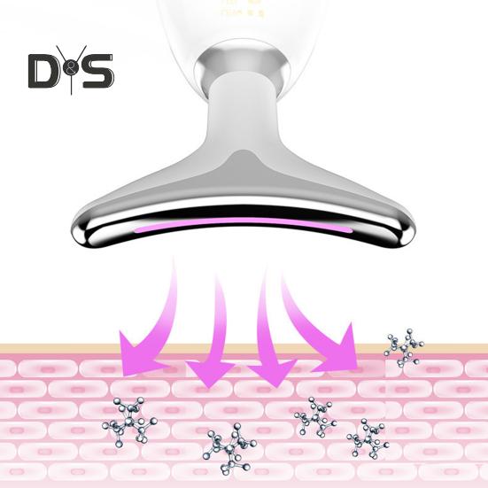 Neck Face Lifter Massager Anti Wrinkle Skin Tighten Device Double Chin Remover Beauty Tool for Facial Contouring Absorbs Creams Faster