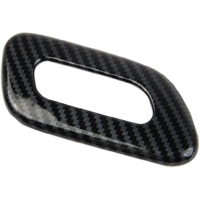 Crosselec Carbon Fiber Sun Visor Vanity Cover Button Trim for Chevrolet Corvette C8 2020-2025