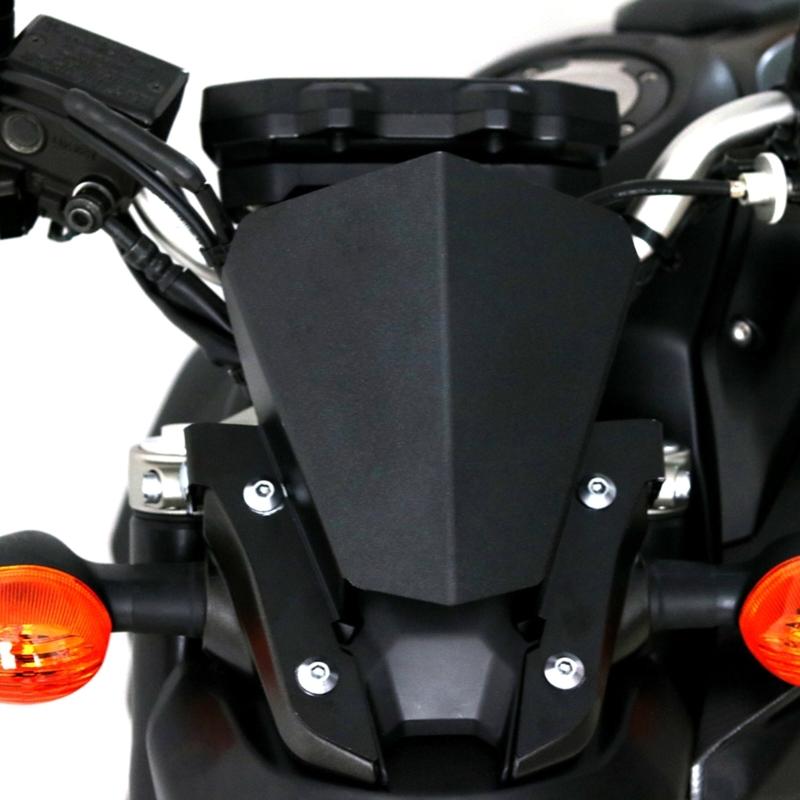 Multifunctional Aluminium Alloy Front Windscreen Blockers Deflector Fairing for MT-07/MT07 Long Rides and Daily Commutes