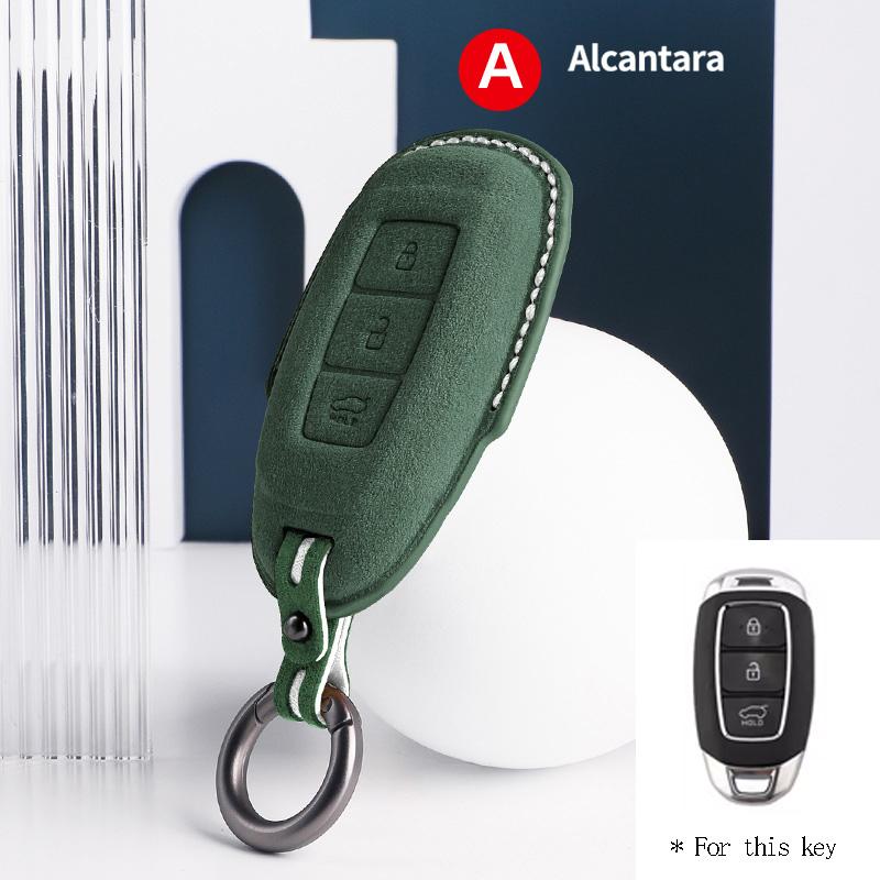 Interior Mouldings 3 Buttons Car Key Case For Hyundai Tucson Santa Fe Rena Sonata Elantra Creta I10 I30 I40 Solaris Accent Cover