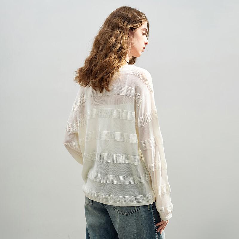 Chuyu Women's Lyocell Round Neck Loose Knit Top