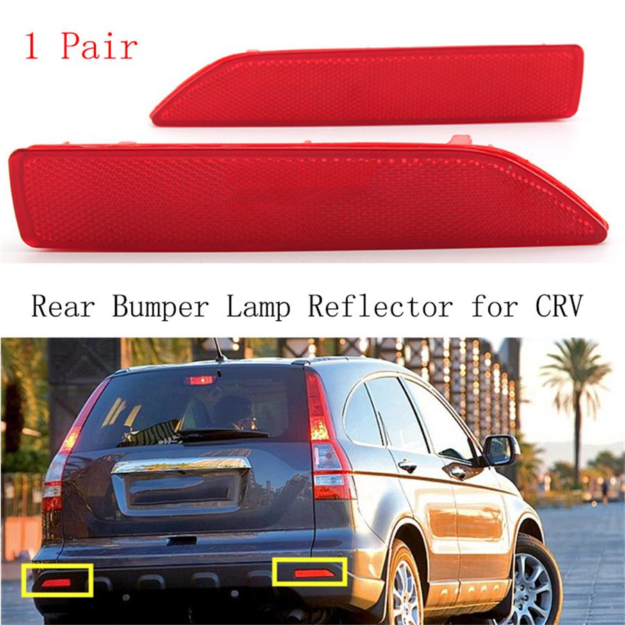 Rear Bumper Left Right Side Lamp Reflector Fit For Honda CRV CR-V 2007 2008 2009