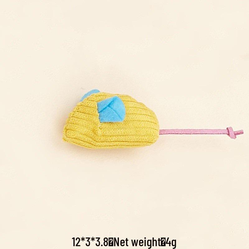 Cat Toy Set: Plush Feather Mouse Molar & Bite-Resistant