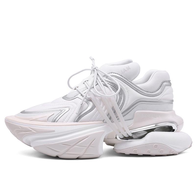 

Кроссовки-унисекс Dad на толстой подошве, визуально увеличивающие рост, с дизайном, вдохновленным яхтами, европейская легкая роскошь, футуристический стиль — кроссовки-космонавты для мужчин. 35