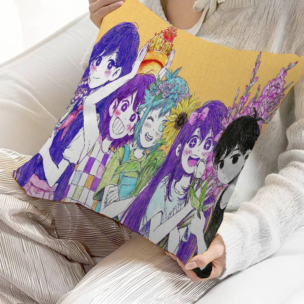 Cute Cartoon Omori Game Pillow Cushion Cover Pillowcase Living Room Sofa Home Decor