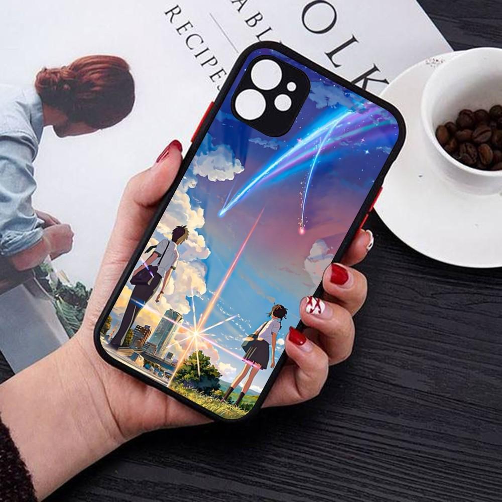 Your Name Phone Case For iPhone 18 14 11 12 13 Mini Pro Max 8 7 Plus X XR XS MAX Translucent Matte Cover