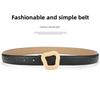 Genuine Leather Womens Belt With Silver Buckle For Casual Wear