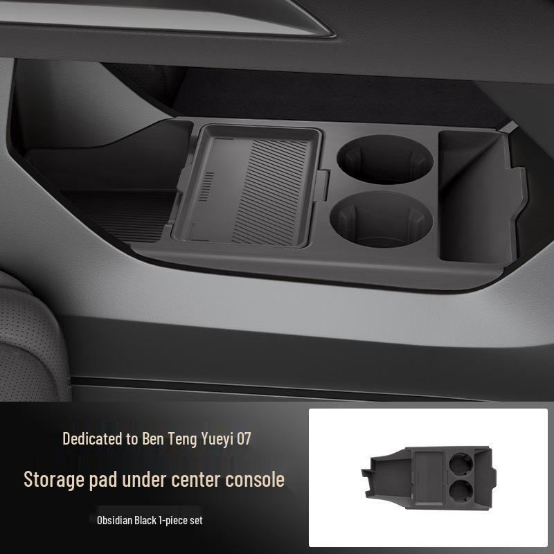 

Silicone Storage and Glasses Holder for 25 Bestune Yueyi 07 Console Models 433.5*209.7*69.2 mm чорний