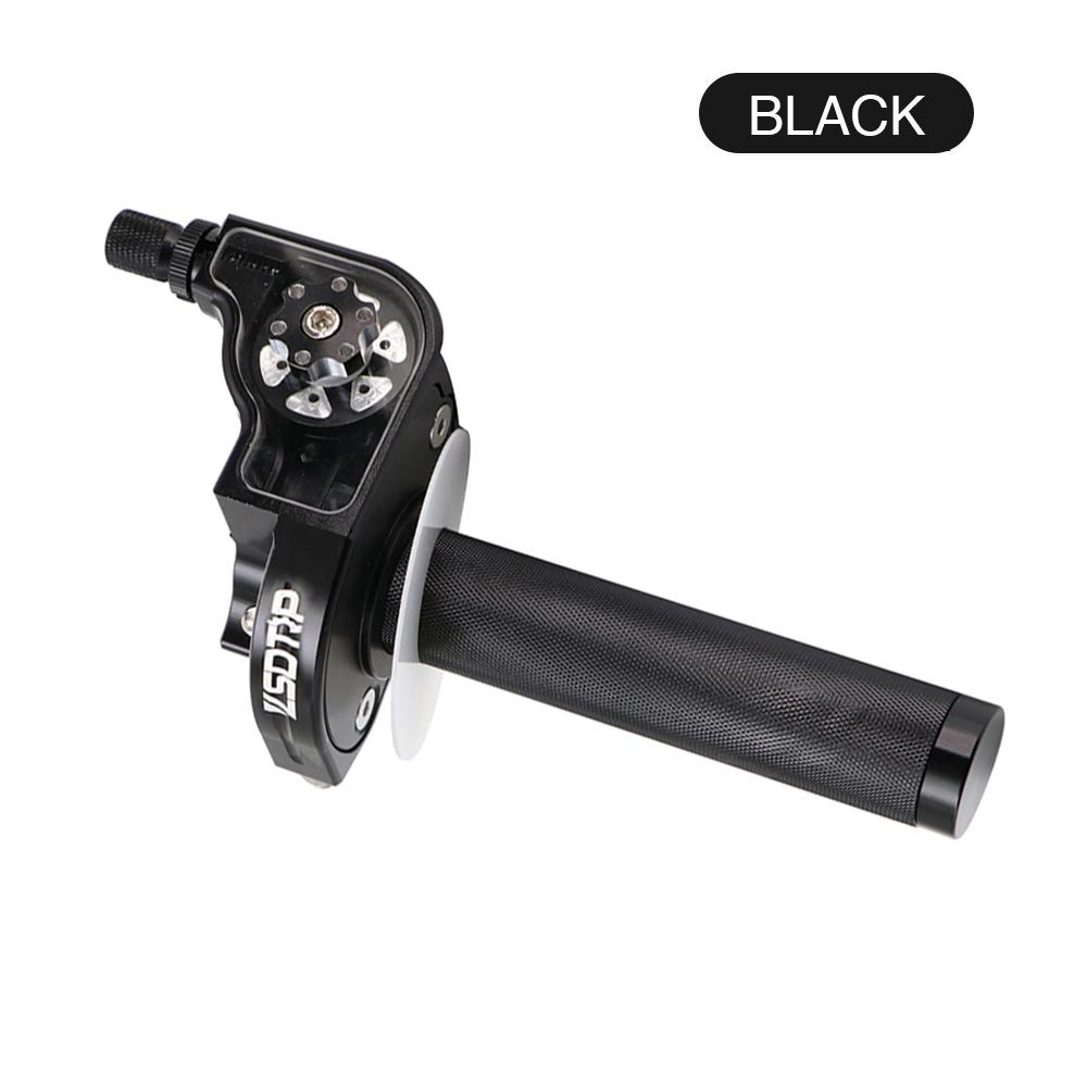 ZSDTRP CNC Aluminum Motorcycle 22mm Throttle Grips Settle Twist Gas Throttle Handle For Kawasaki Yamaha Dirt Pit Bike Universal