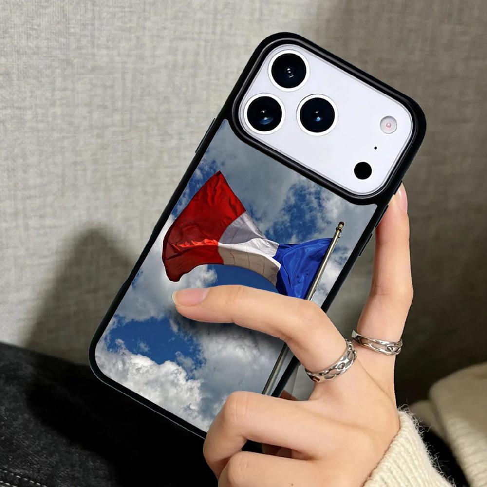 Capa Case for iPhone 17 Air 16 Pro Max 15 Plus 11 13 Mini 14 12 Back Phone Cover France National Flag