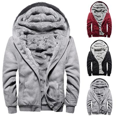 Men's Zipper Pullover Long Sleeve Hooded Sweatshirt Tops Blouse
