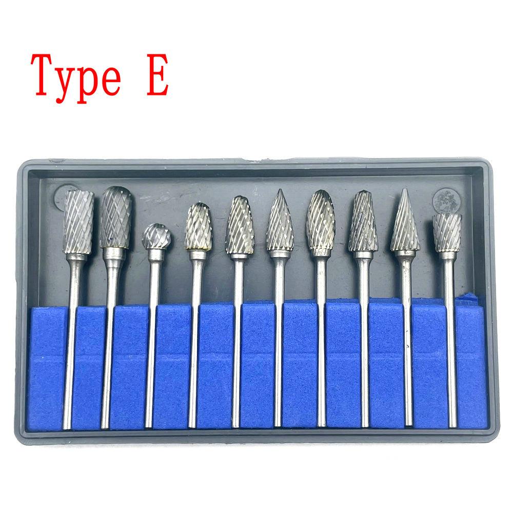 

10pcs Dental Lab Polisher Drills Assorted Tungsten Steel Carbide Burs 2.35MM Low Speed Handpiece Polisher