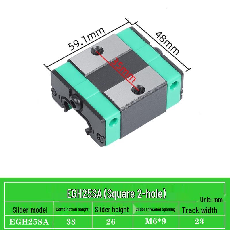 Precision Linear Guide Block Assembly EGH/EGW Series (15-65) CA SC