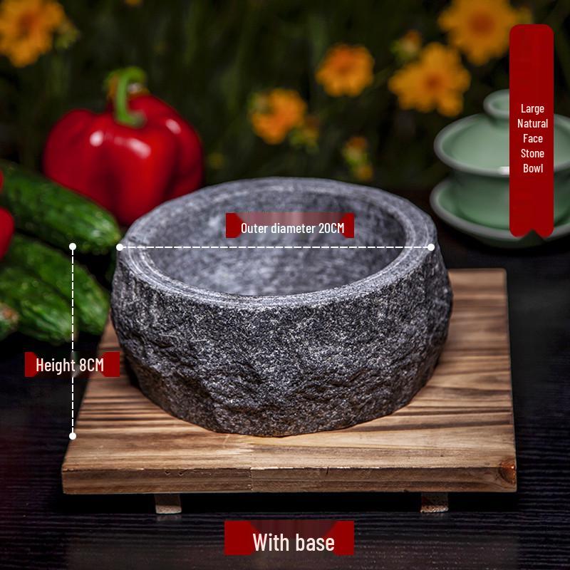 Утолщенная каменная миска для пибимпапа для корейской куриной кухни