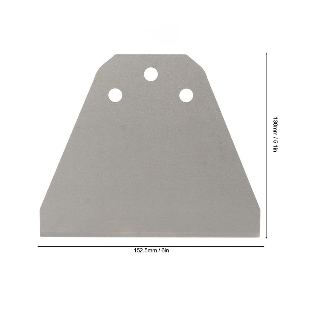 6in Floor Scraper Bit Spring Steel Round Shank 2 Grooves Scraper Chisel Bit for SDS Plus Electric Hammer