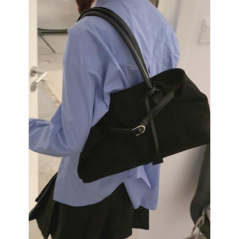 Underarm Bag, Retro Hand-held Tote Bag, Large-capacity Commuter Single-shoulder Bag