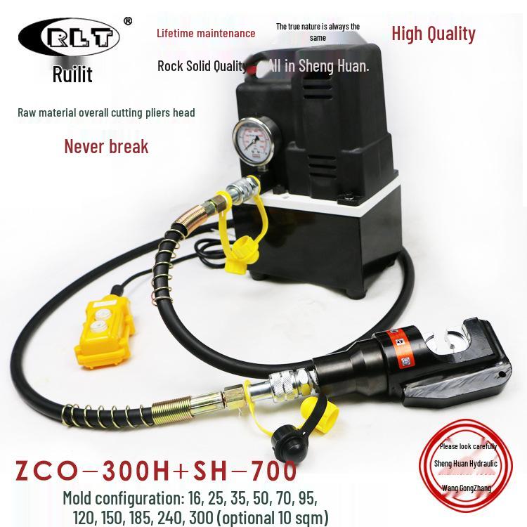 Manual Hydraulic Electric Crimping Pliers for Copper/Aluminum Terminals, 400 Sq. Wire Capacity