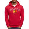 Valencia Spain Orange Print Mens Hoody Autumn Pocket Hoodies Multicolor Fleece Pullover All-Match Comfortable Male Hoodie
