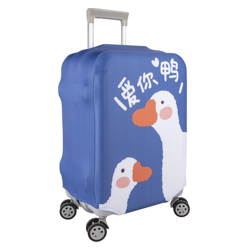 Benutzerdefinbarer Elastischer Verdickter Reisekoffer Schutzbezug mit Bilddruck