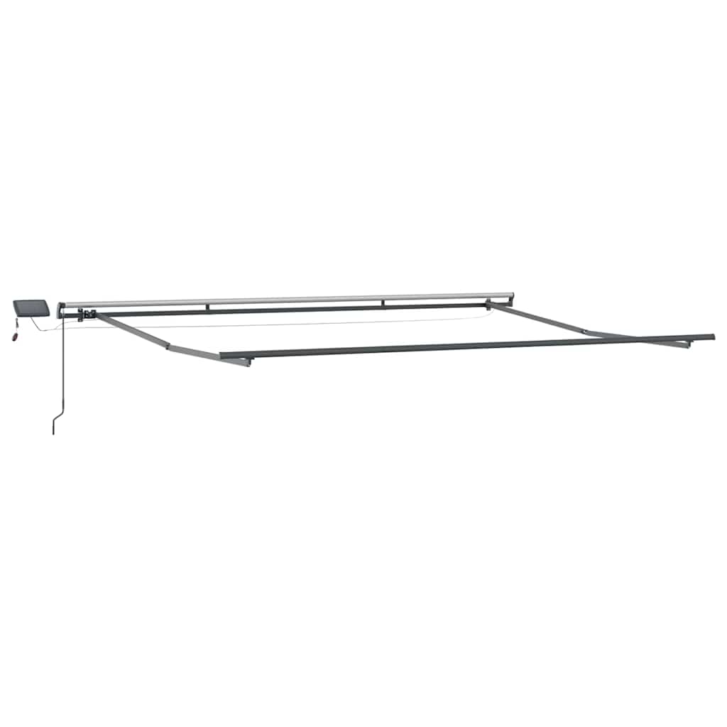 Retractable Awning Multicolor 400 X 350 Cm Fabric and Aluminum