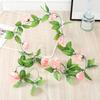 Beautiful Fake Flowers Garland Waterproof Faux Silk Flower Easy-Care