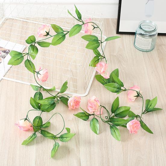 Beautiful Fake Flowers Garland Waterproof Faux Silk Flower Easy-Care