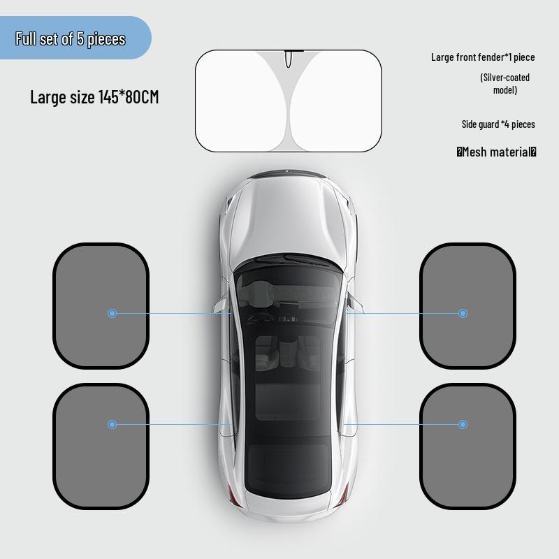 Universal Car Sunshade: Thickened Windshield & Window Heat Insulation Cover