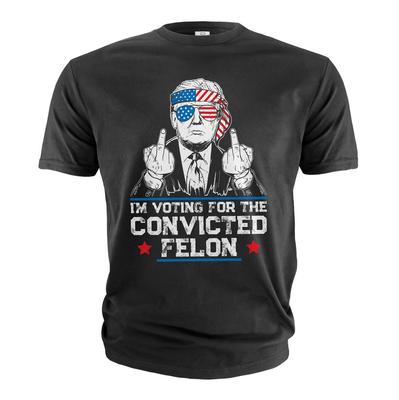 Donald Trump Unterstützer T-Shirt Wählen für verurteilten Schwerverbrecher T-Shirt Politische Shirts
