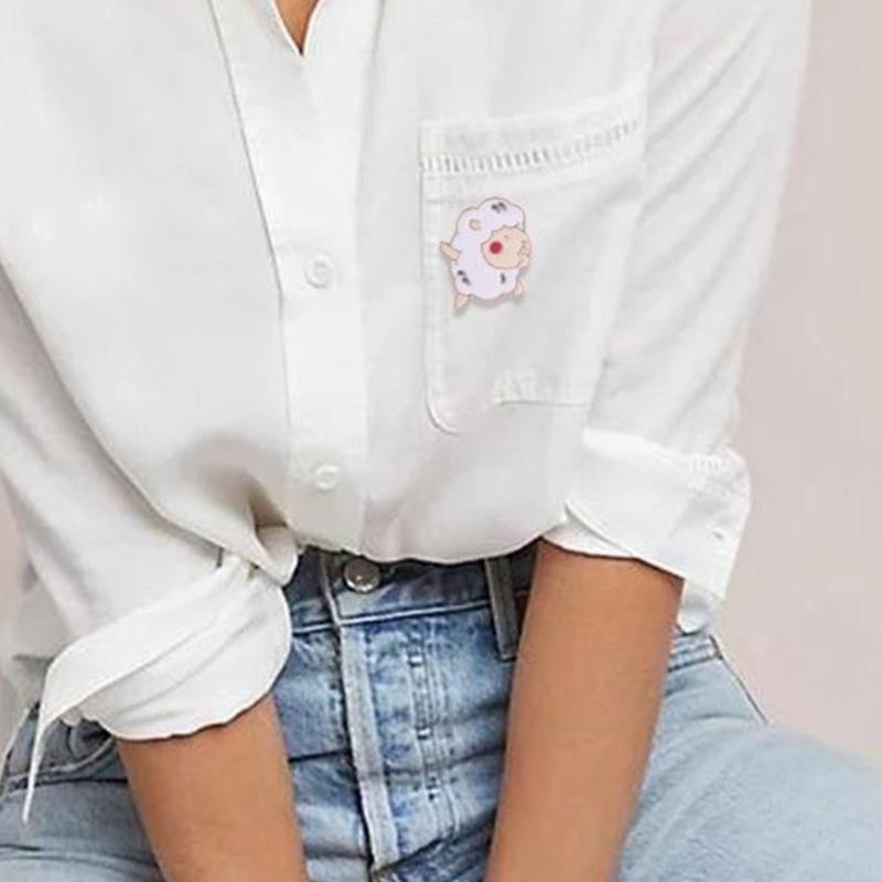 Jesus Messias Brosche Anstecknadeln Cartoon Schaf Emaille Anstecknadeln Christliche Glaubenssymbole Abzeichen für Rucksäcke Kleidung Jacken Dekorationen