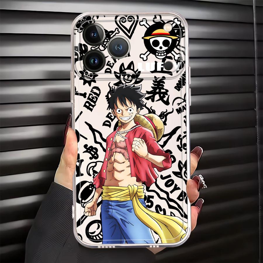 Case for iPhone 17 Pro Max 12 Mini 11 XR 13 Pro Air 7 8 XS Max 14 Plus 16 15 Soft Phone Cover O-One P-Piece Cool Luffy