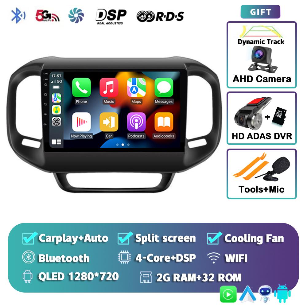 Android 14 Carplay Auto 4G+WIFI Car Radio For FIAT Toro 2017 - 2021 Multimedia Video Player Navigation GPS DSP 360 Camera Stereo