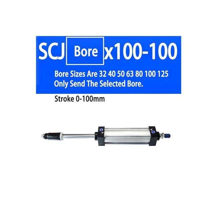 Cylinder pneumatyczny regulowany - GVMUKNYE - SCJ 63 mm - Skok 25/50/75/100/200/300 mm - Duża siła - Dorosły