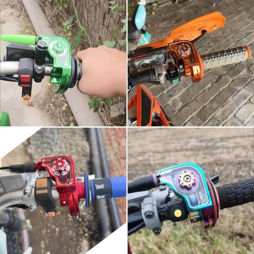 22mm CNC Aluminum Motorcycle Accelerator Handlebar Throttle Twist Grip Twister For Motorcycle Moped Scooter Bike ATV CRF XR KLX