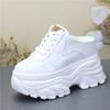 Fashion Muffin Thick Soled Women's Shoes 12CM Spring and Summer New Style Non Heel Inner Heightening Casual Shoes Women Vulcanized Shoes