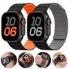 Strap For Apple Watch Ultra 2 Band 49mm 44mm 45mm 40mm 42mm 46mm 41mm 38mm Magnetic Silicone Bracelet IWatch Series 10 SE 9 8 7