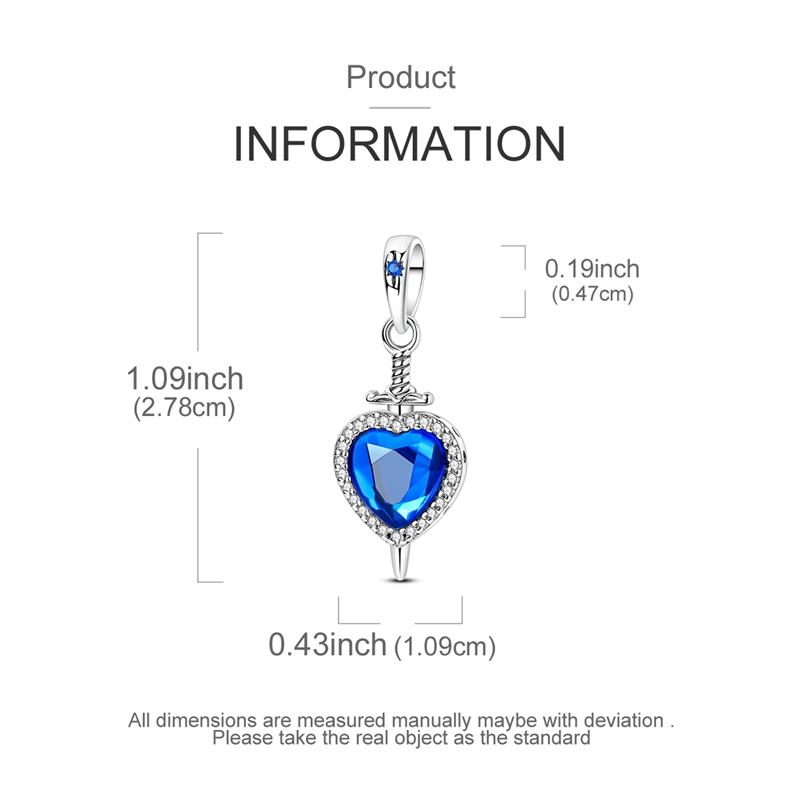 

New In Copper Charms Beads Blue Heart Snake Dolphin Pendant Jewelry Fit Original Bracelet For Women Diy Gift