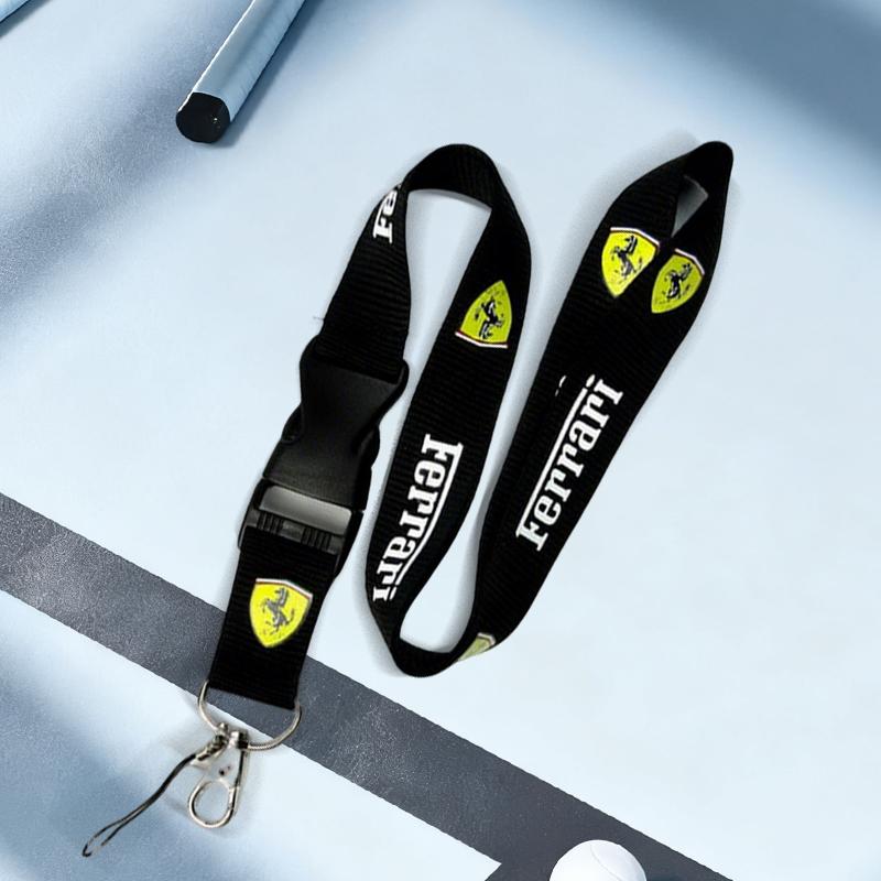 Car Neck Straps Lanyard Key Cell Phone Work ID Card Hanging Rope for Ferrari F1 F80 SF90 Stradale SF90Spider 296 GTB 296 GTS MQ3