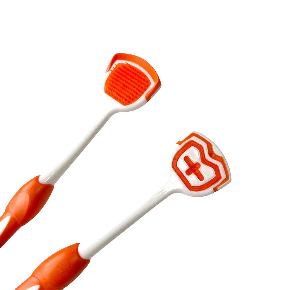 Silicone Food Grade Oral Care Mouth Brush Tongue Scraper Tongue Brush Tongue Scraper Cleaner