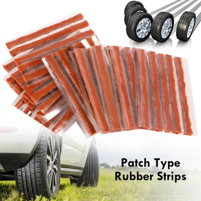 50 STÜCKE Auto Motorrad Reifen Reparatur Streifen Tubeless Dichtung Streifen Reifen Punktion Gummi Streifen Stecker Auto Fahrrad Reifen Reparatur Zubehör