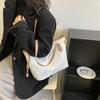 Large Capacity Women Casual Fashion Solid Plaid Daily Tote Shoulder Bag