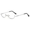 Half-Rim Y2K Japanese-Style Glasses Frame - Women's Cute Anime Soft Girl Cosplay Style.