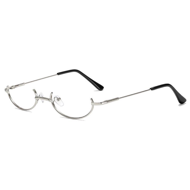 Half-Rim Y2K Japanese-Style Glasses Frame - Women's Cute Anime Soft Girl Cosplay Style.