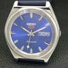 JAPAN VINTAGE SEIKO 5 AUTOMATIC 6309A MENS BLUE COLOR DIAL WATCH A701570-5 R206b-a701570