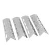 4PCS Grill Burners Cover Heat Plate Shield Tent Stainless Steel Enamel Adjustable Universal Durable Grill Accessory